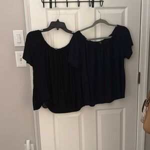 Coin 1804 cotton tops. One Black, one Navy sold together